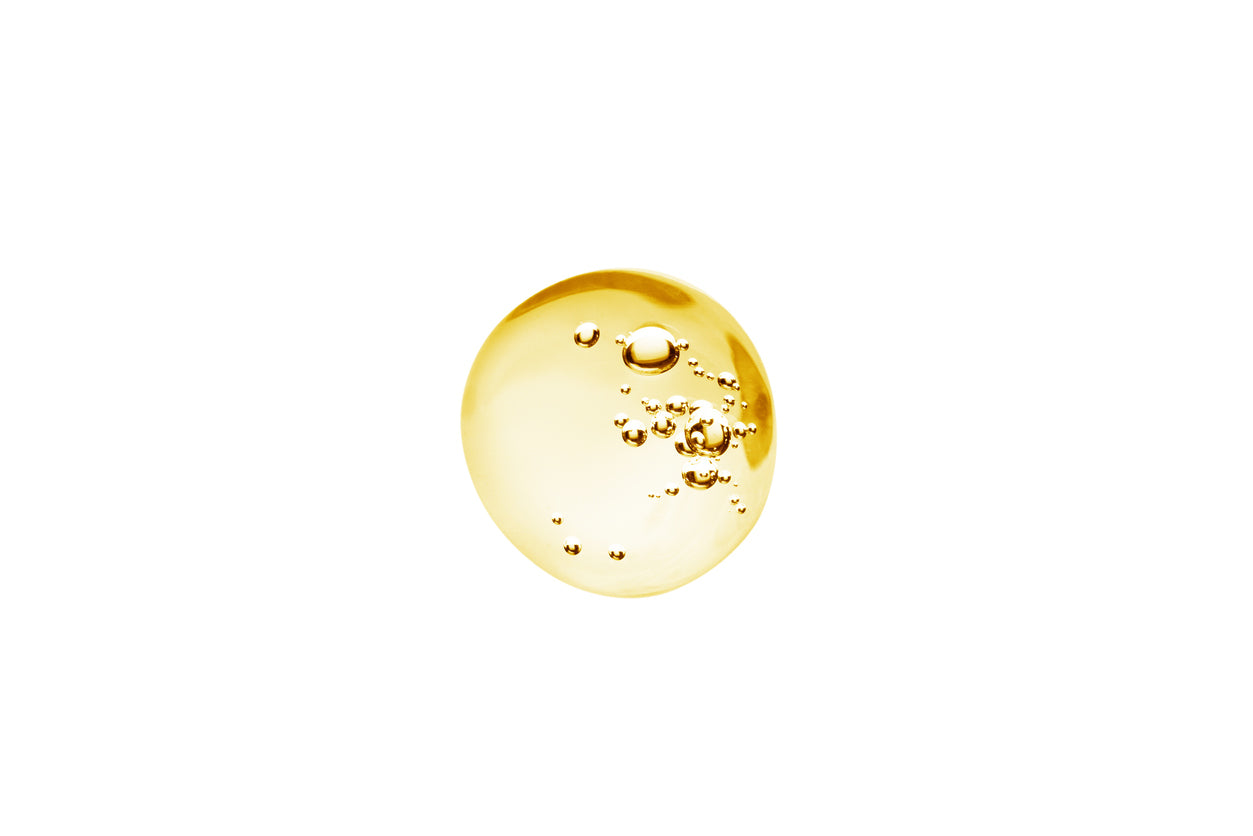 oil droplet on white background